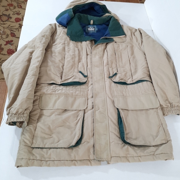 VTG Woolrich Insulated Nylon Hooded Parka Jacket - Picture 1 of 8